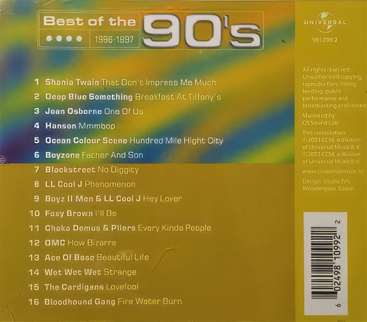 Best Of The 90'S (1996-1997) Back Cover
