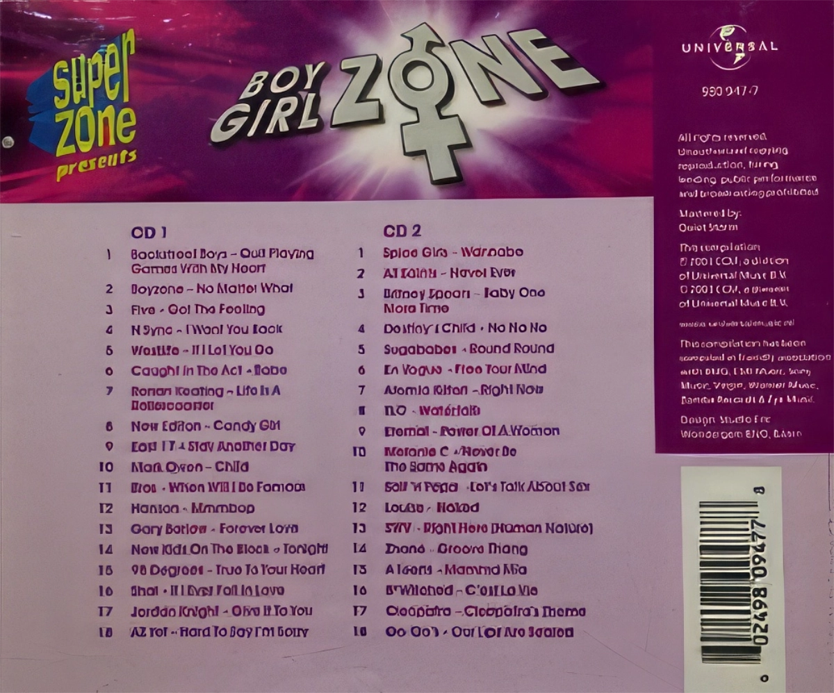Boy Girl Zone Back Cover