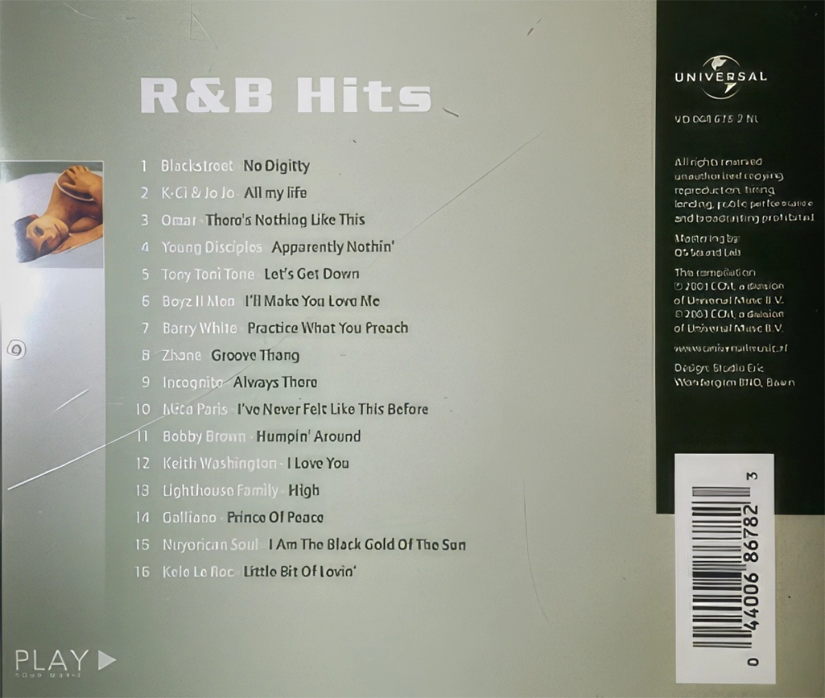 R&b Hits Back Cover