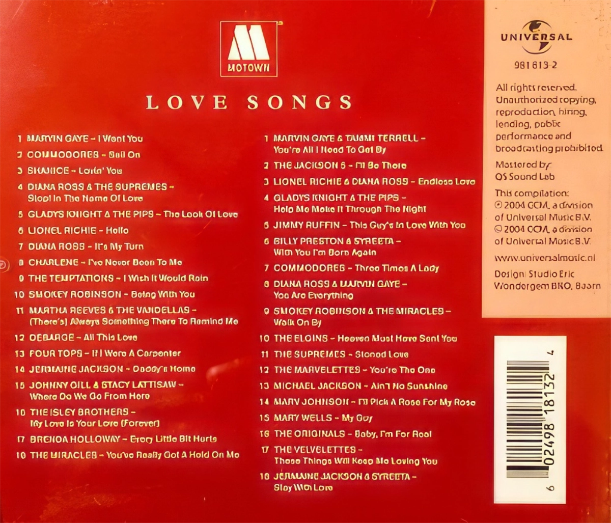 Motown Love Songs Back Cover-2