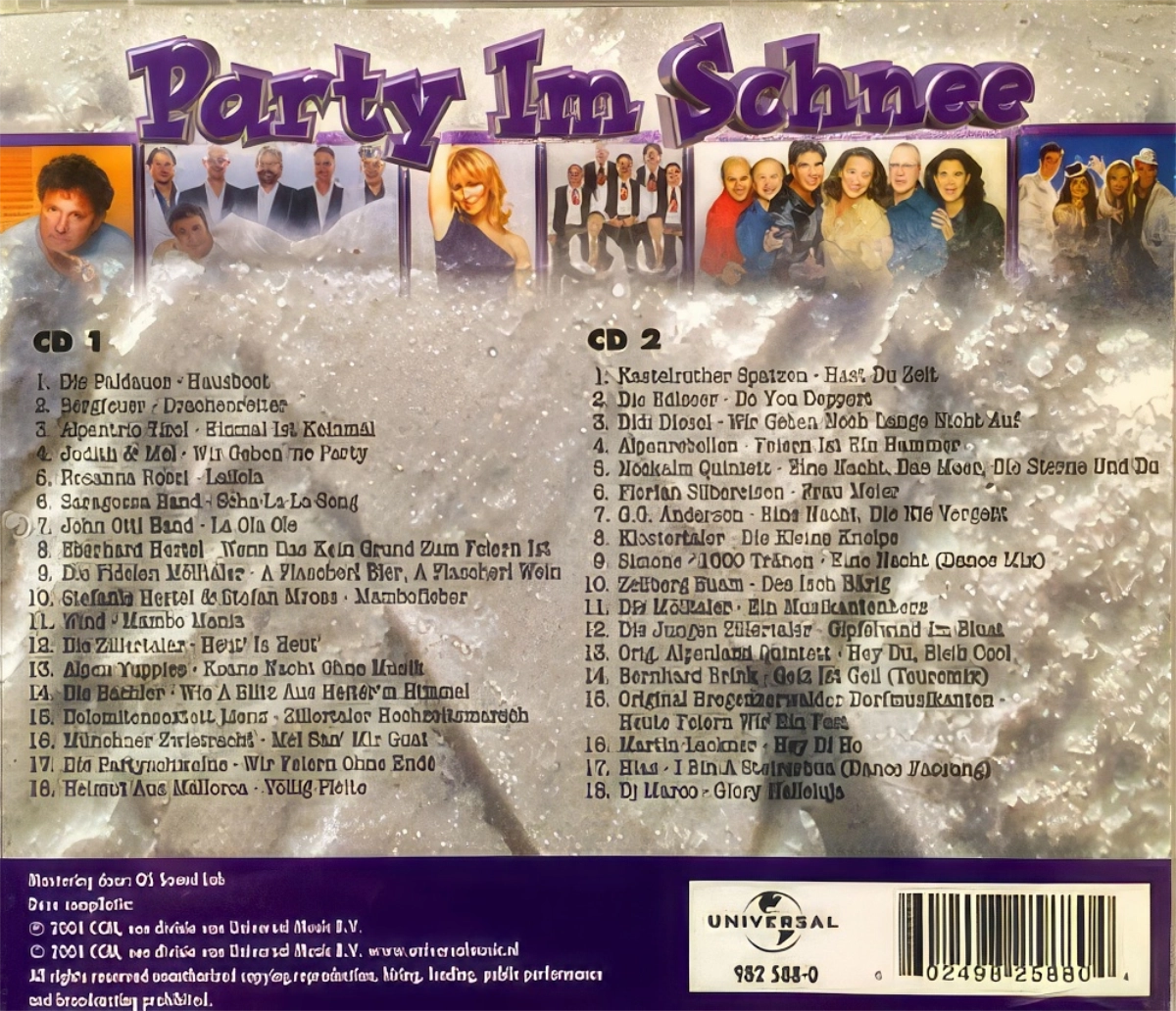 Party Im Schnee Back Cover