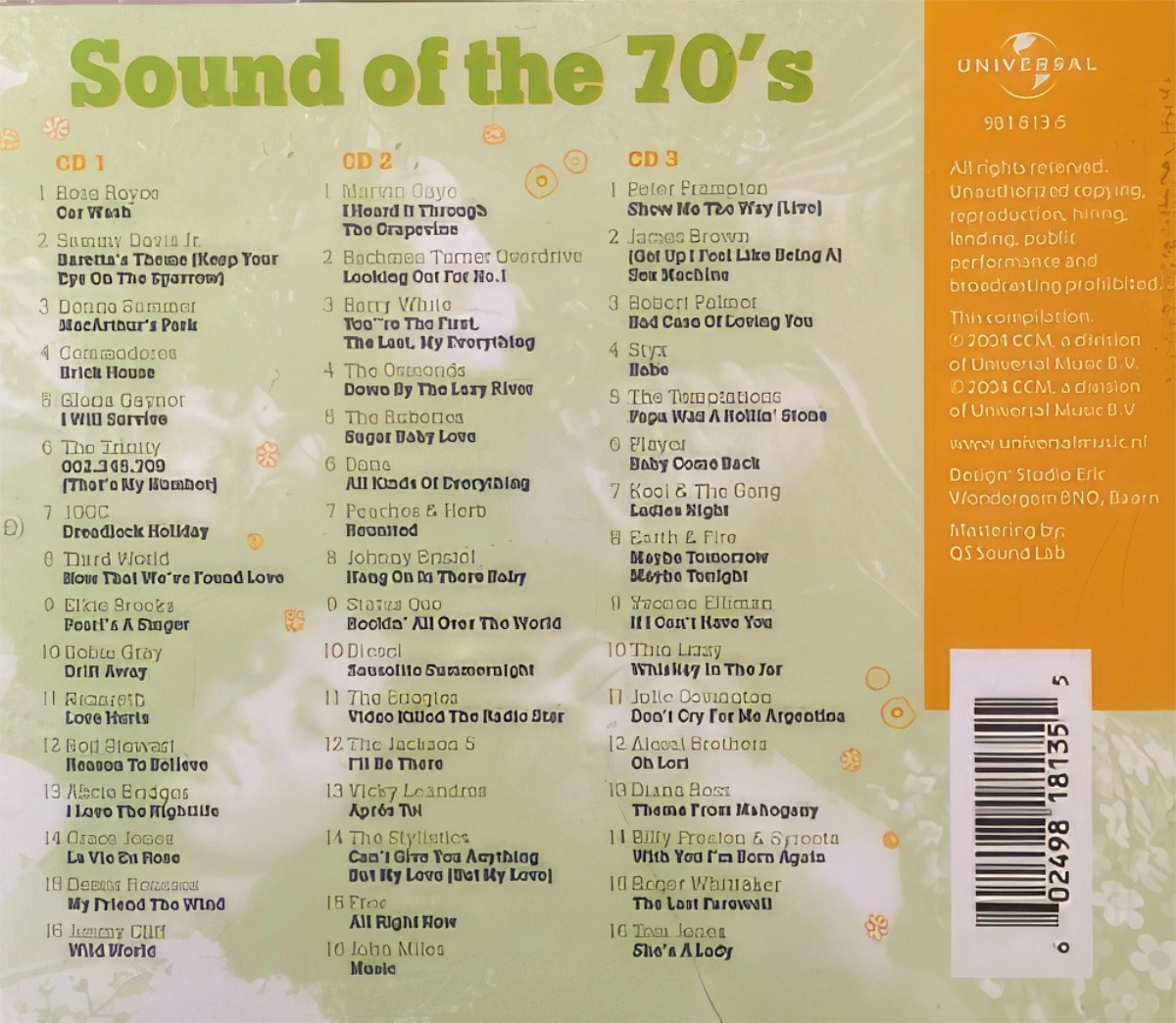 Sound Of The 70'S Back Cover