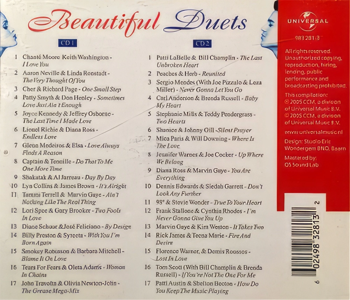 Beautiful Duets Back Cover