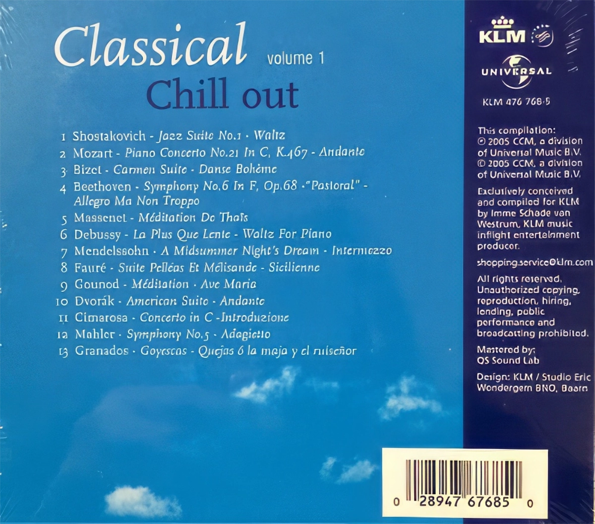 Classical Chill Out Back Cover