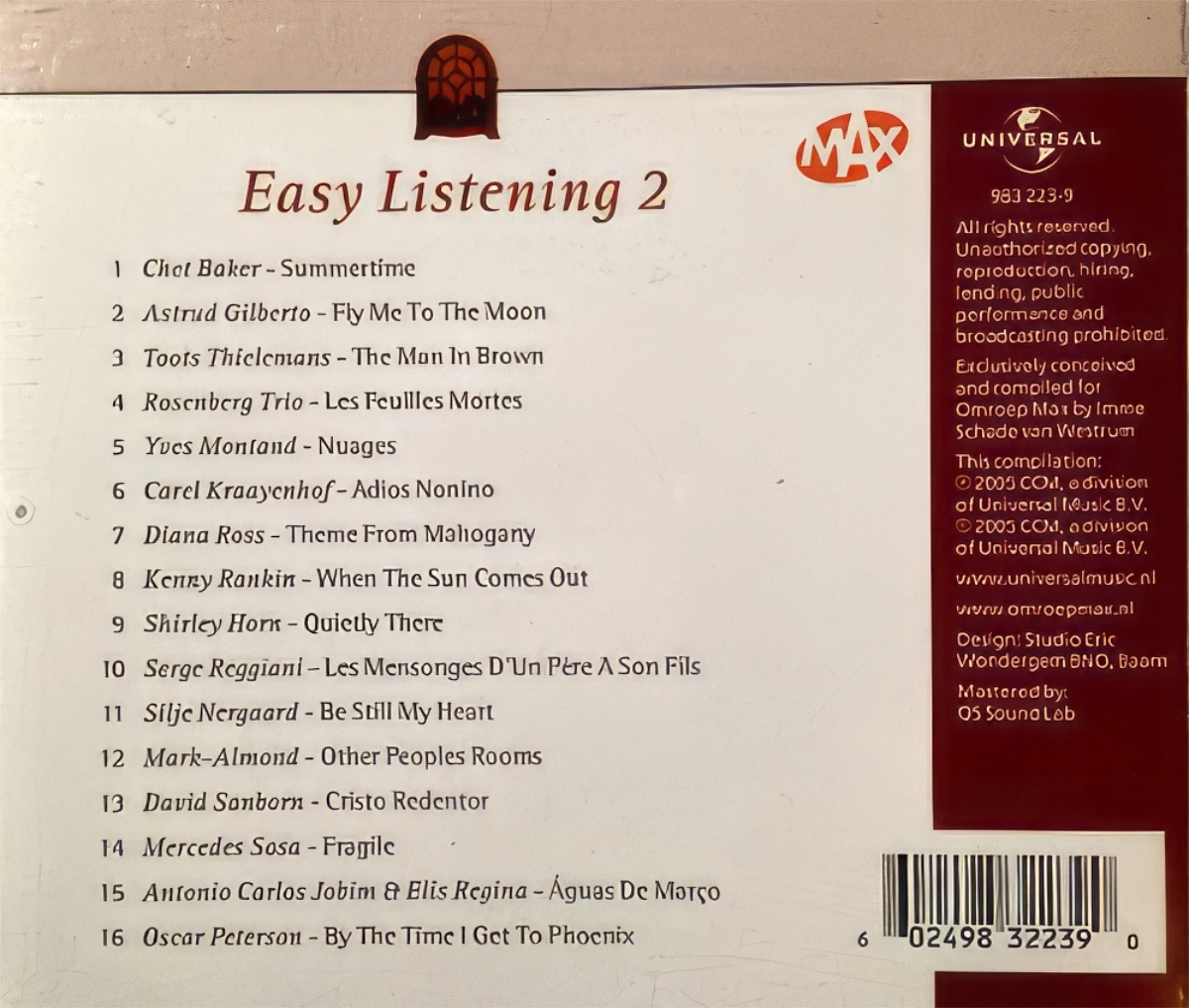 Easy Listening 2 Back Cover