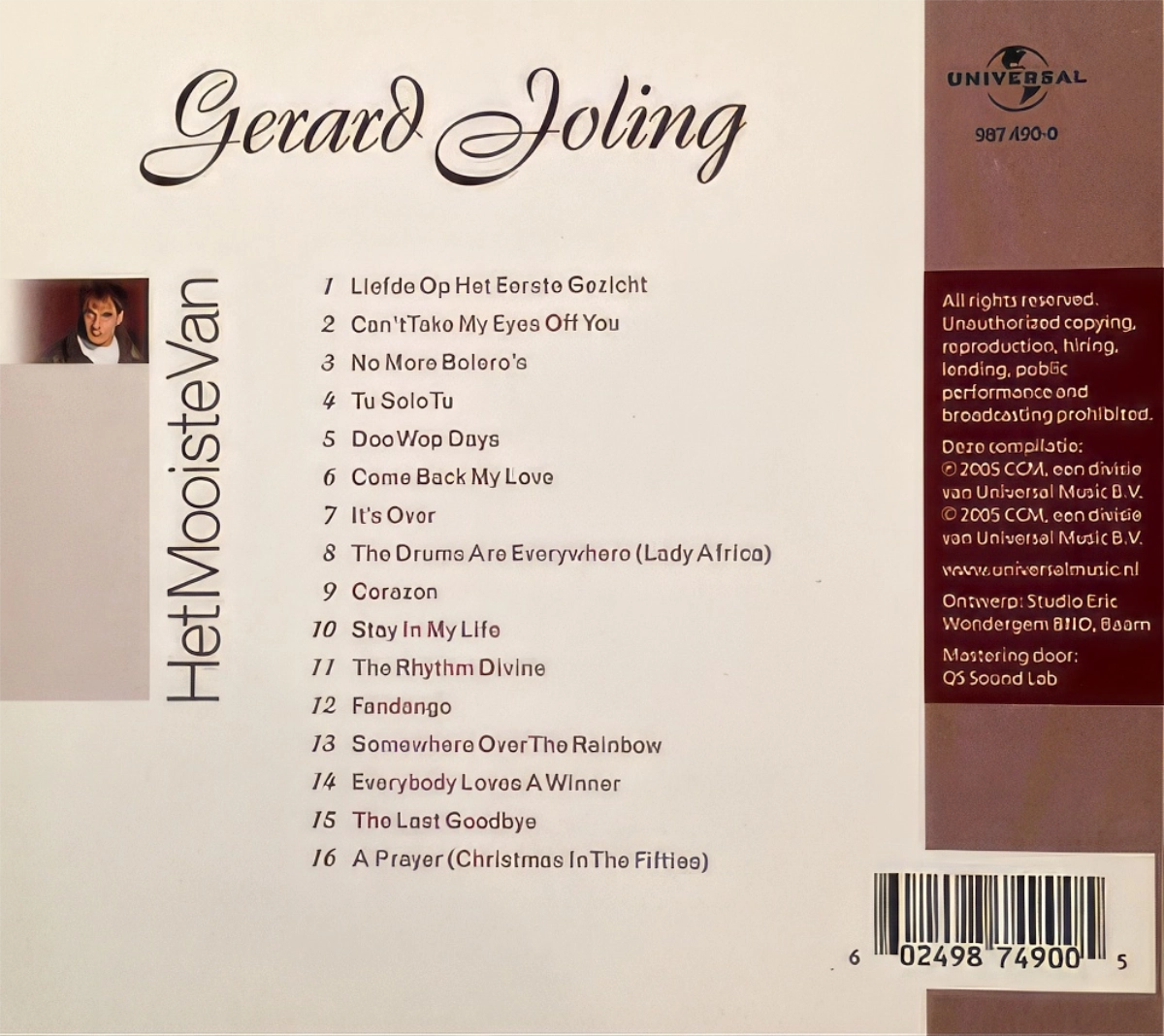 Gerald Joling Het Mooiste Van Back Cover