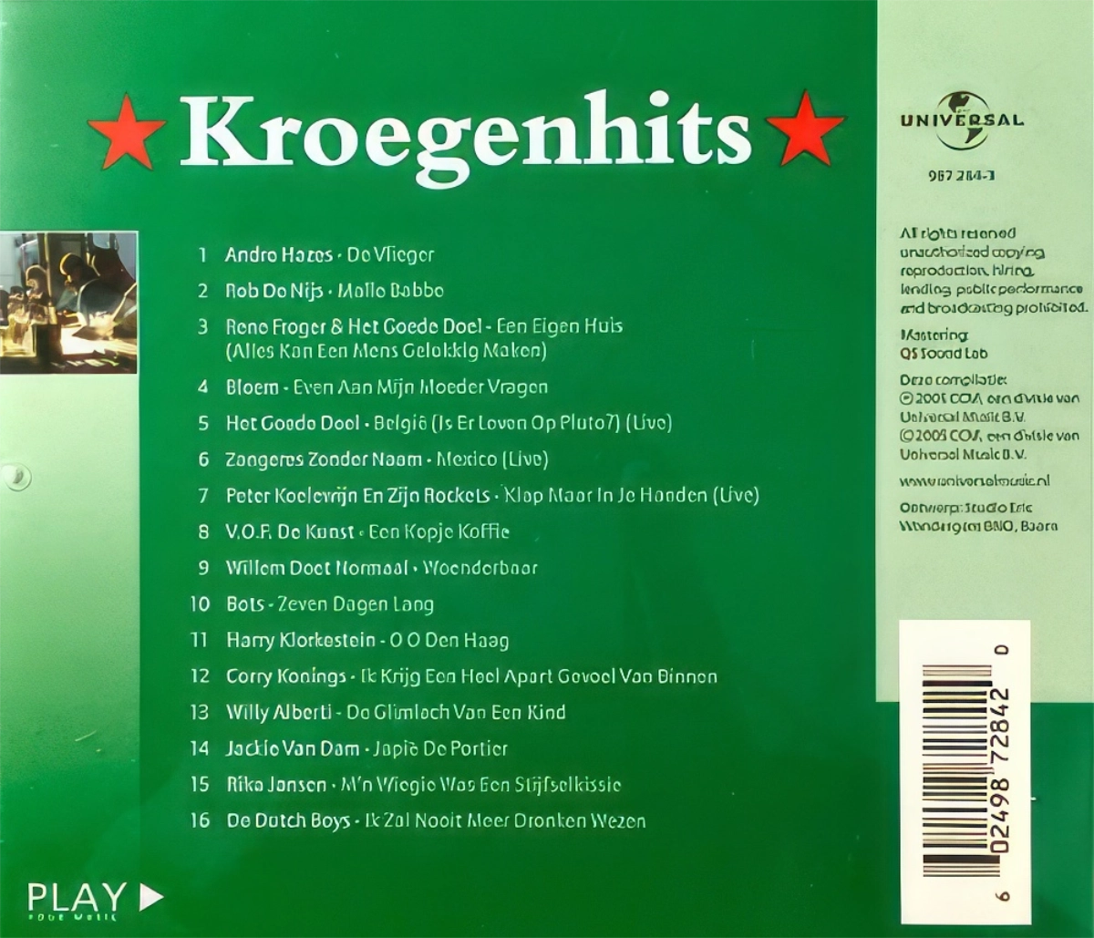 Kroegenhits Back Cover