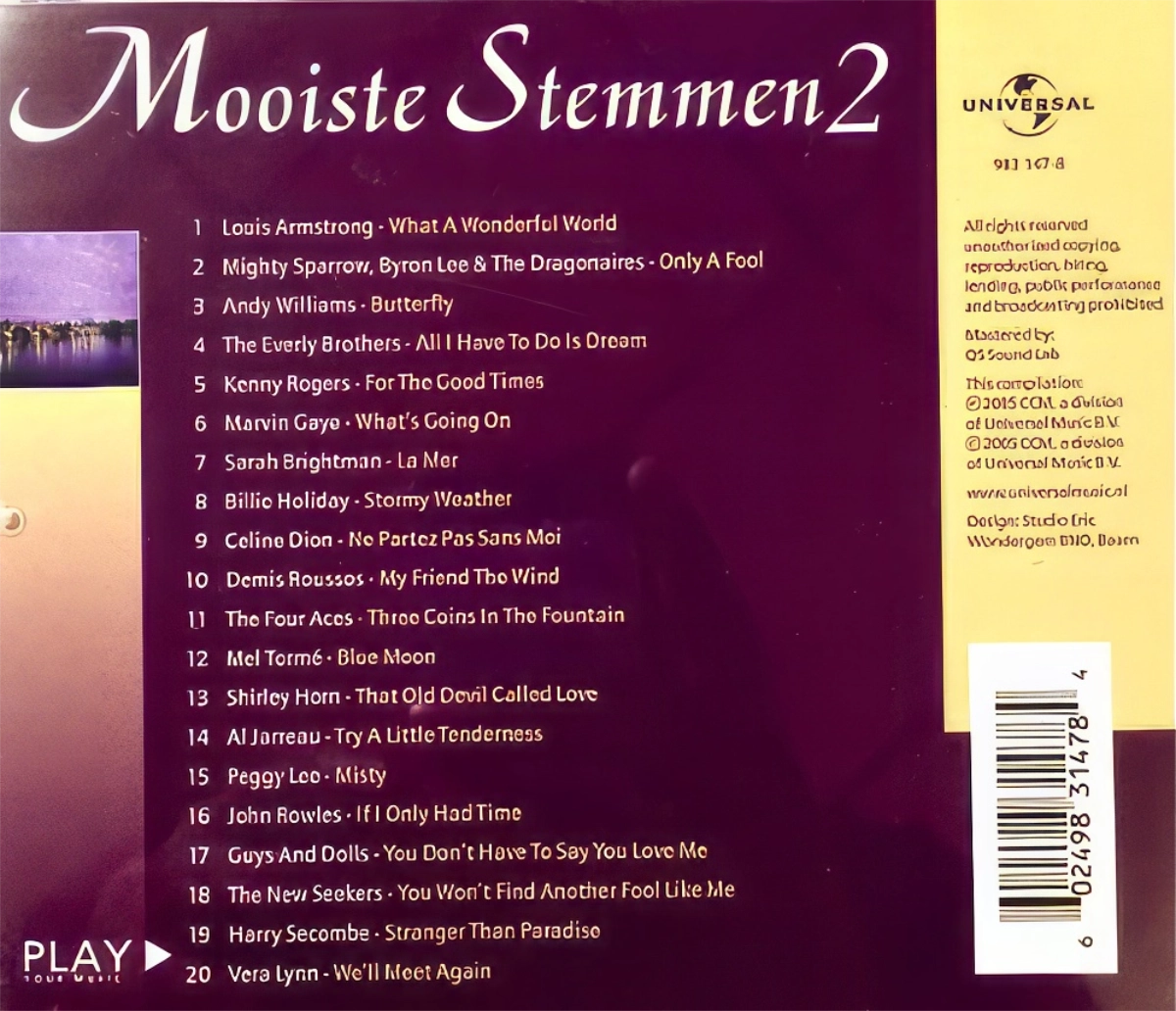 Mooiste Stemmen 2 Back Cover