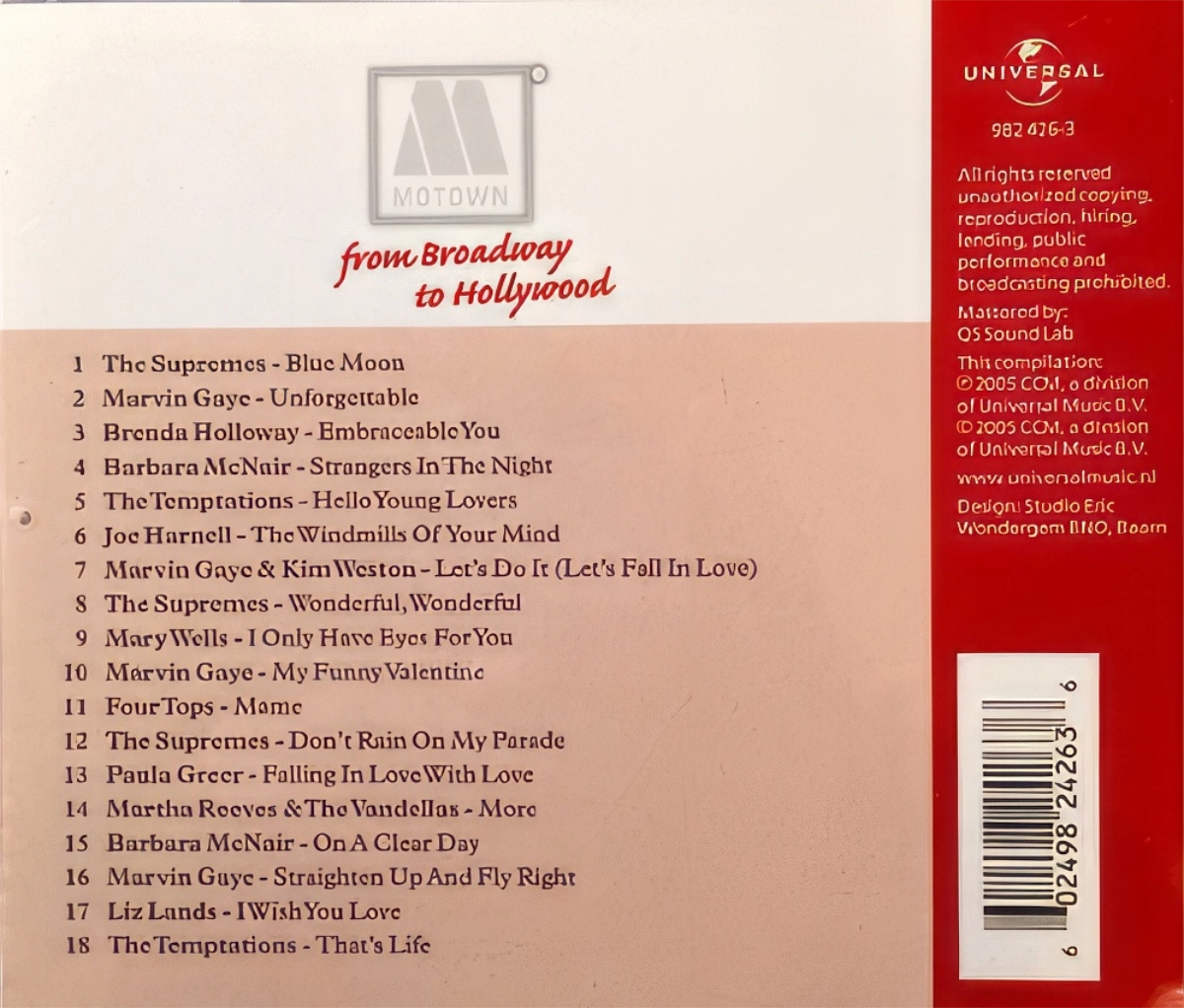 Motown From Broadway To Hollywood Back Cover