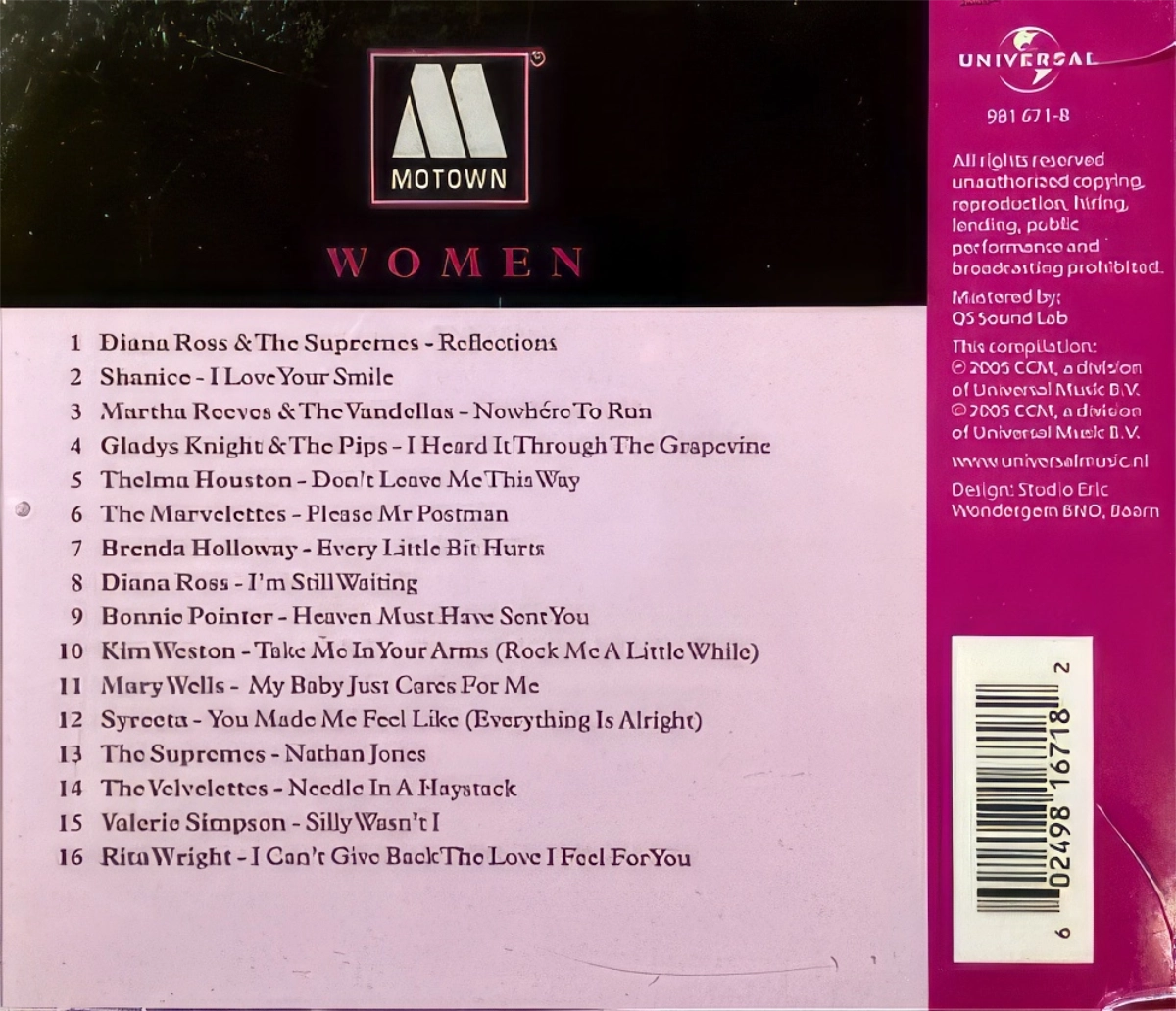 Motown Women Back Cover