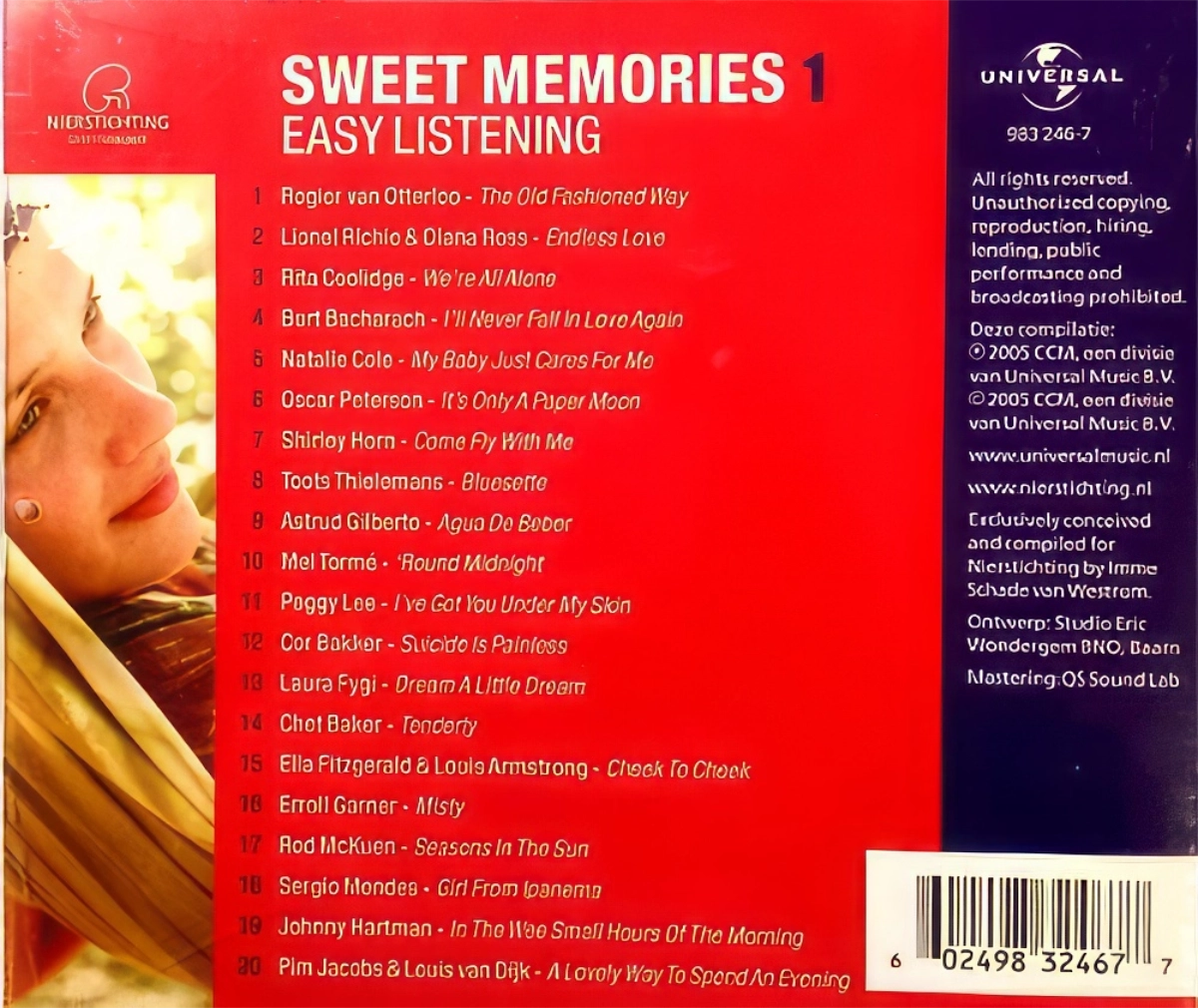 Sweet Memories 1 Easy Listening Back Cover