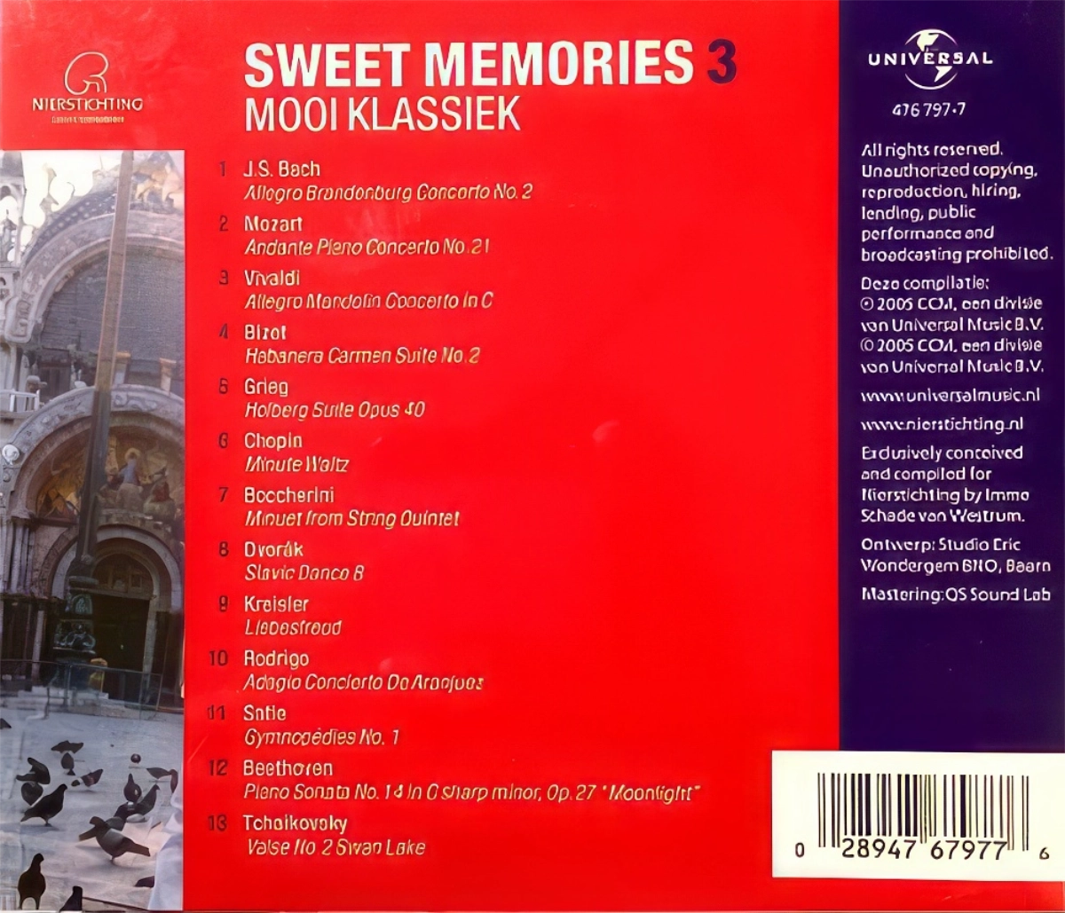 Sweet Memories 3 Mooi Klassiek Back Cover