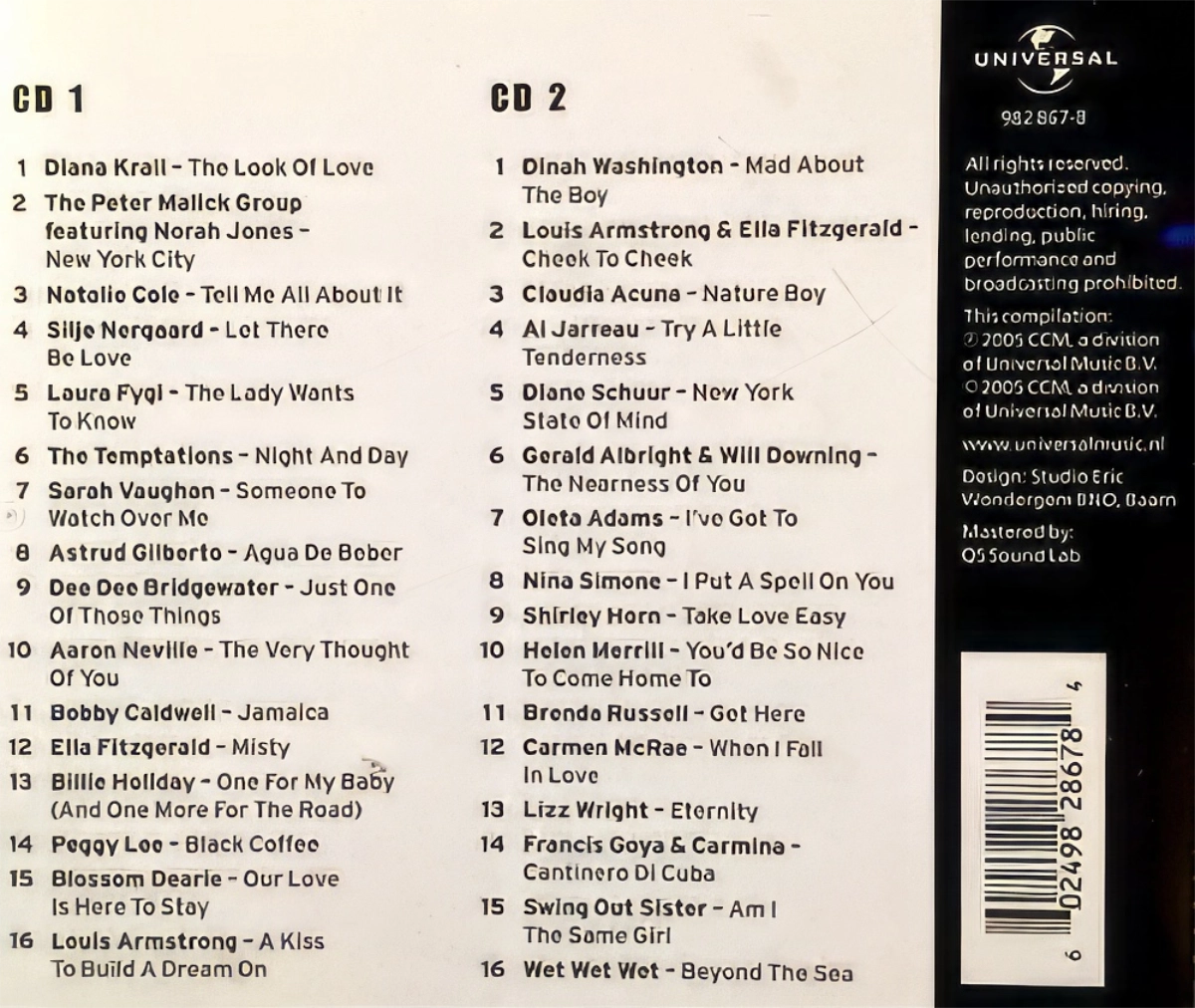 Voices Of Jazz Back Cover