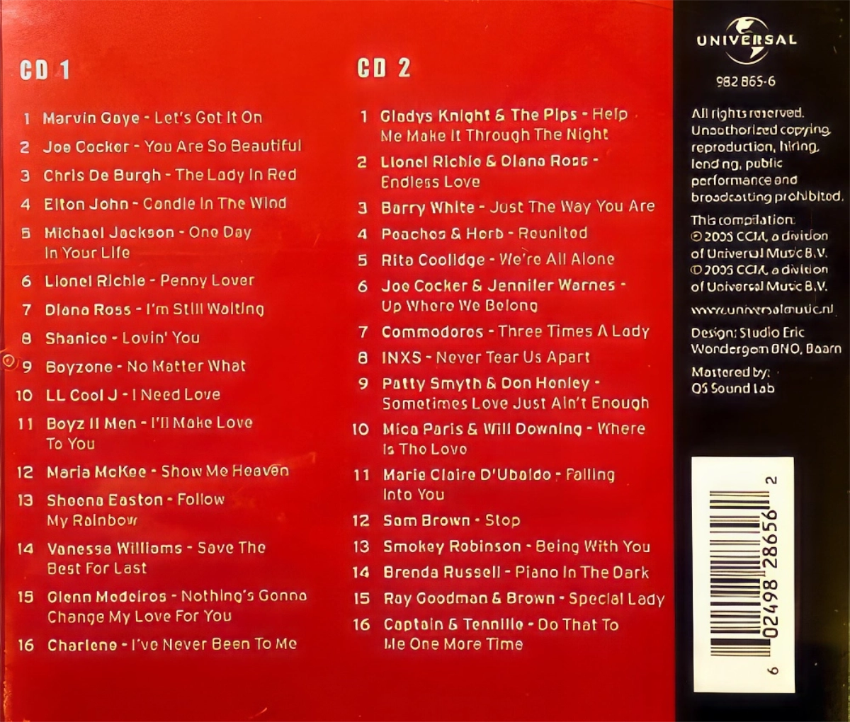 Voices Of Love Back Cover