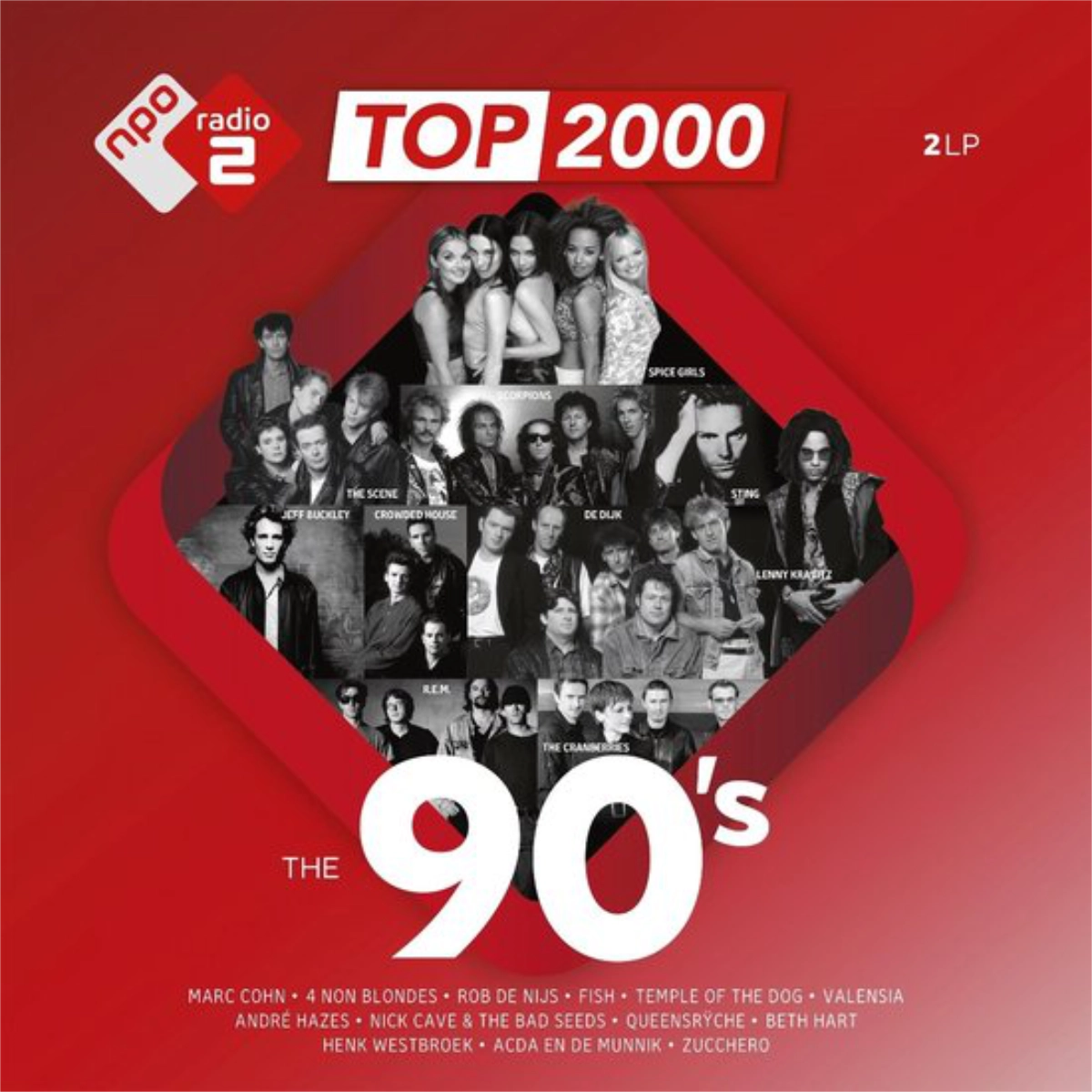 Various Artists - Top 2000 - The 90's (2 LP) (Coloured Vinyl) Levellen